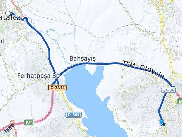 Çakmaklı Çatalca Arası Kaç Km - Yol Tarifi