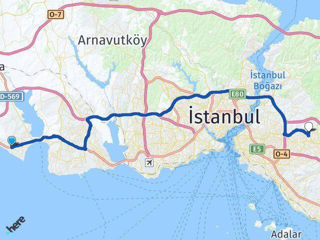 Güzelce Çekmeköy Arası Kaç Km - Yol Tarifi