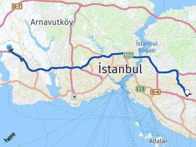 Karaağaç Sancaktepe Arası Kaç Km - Yol Tarifi