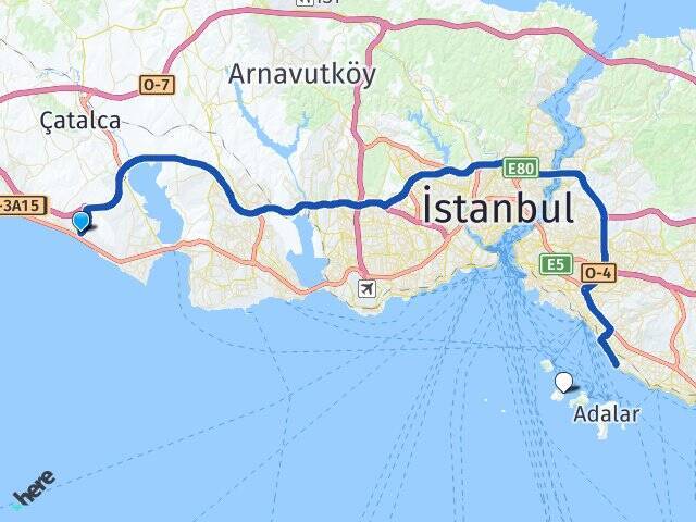 Kumburgaz Burgazada Arası Kaç Km - Yol Tarifi