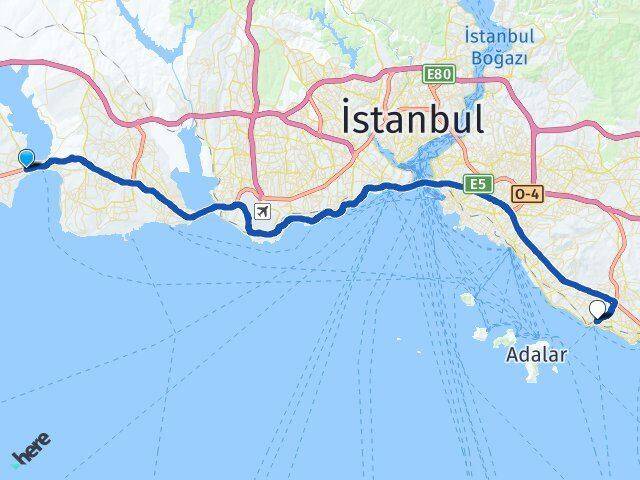 Mimar Sinan Kartal Arası Kaç Km - Yol Tarifi