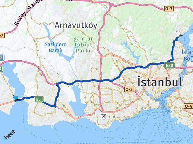 Mimar Sinan Sarıyer Arası Kaç Km - Yol Tarifi