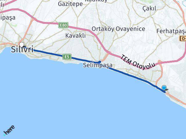 Yenimahalle Silivri Arası Kaç Km - Yol Tarifi