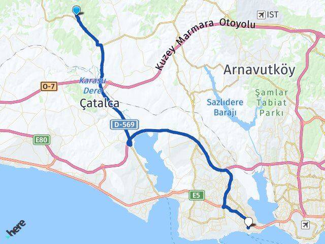 Akalan Avcılar Arası Kaç Km - Yol Tarifi