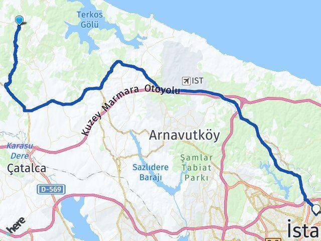 Başak Kağıthane Arası Kaç Km - Yol Tarifi