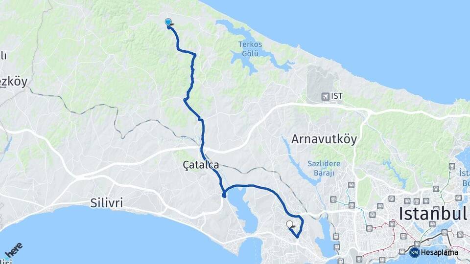 Belgrat Esenyurt Arası Kaç Km - Yol Tarifi