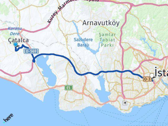 Çakıl Bayrampaşa Arası Kaç Km - Yol Tarifi