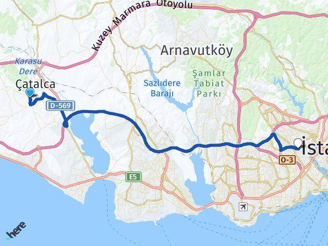 Çakıl Gaziosmanpaşa Arası Kaç Km - Yol Tarifi