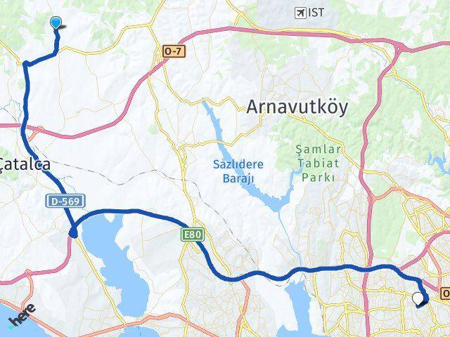 Çanakça Bağcılar Arası Kaç Km - Yol Tarifi
