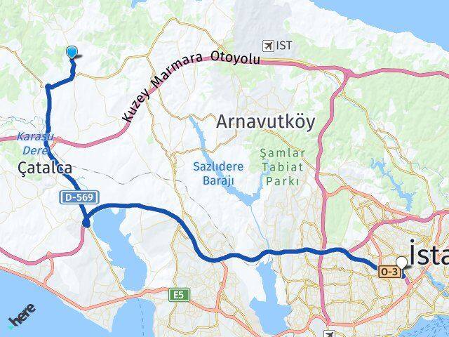 Çanakça Bayrampaşa Arası Kaç Km - Yol Tarifi