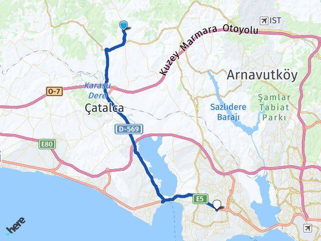 Çanakça Beylikdüzü Arası Kaç Km - Yol Tarifi