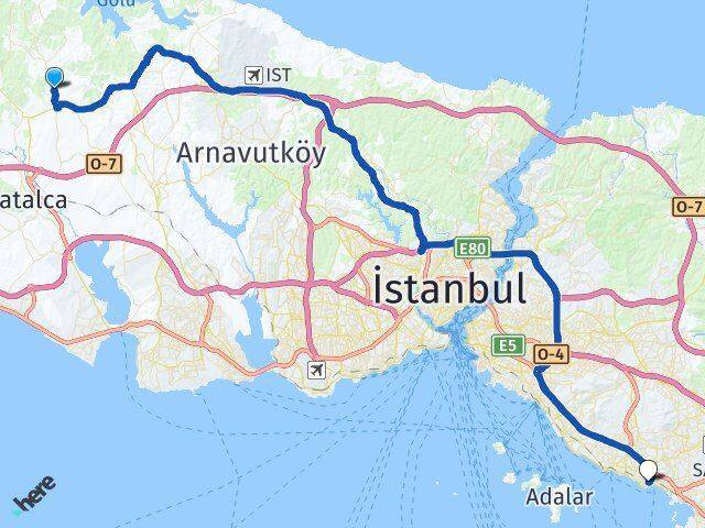 Çanakça Pendik Arası Kaç Km - Yol Tarifi