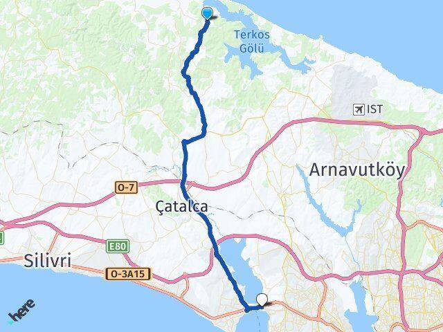 Celepköy Büyükçekmece Arası Kaç Km - Yol Tarifi