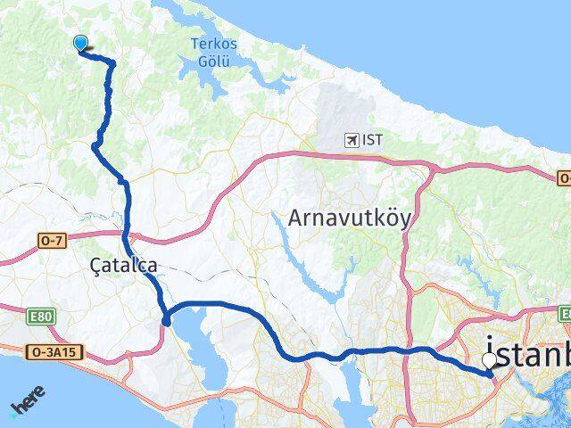 Çiftlikköy Bayrampaşa Arası Kaç Km - Yol Tarifi