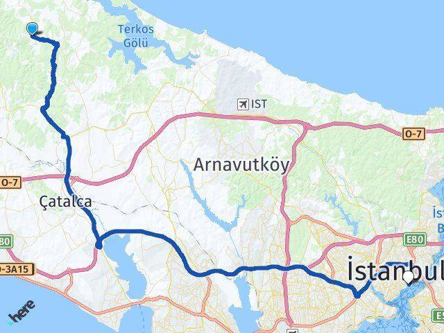 Çiftlikköy Beşiktaş Arası Kaç Km - Yol Tarifi