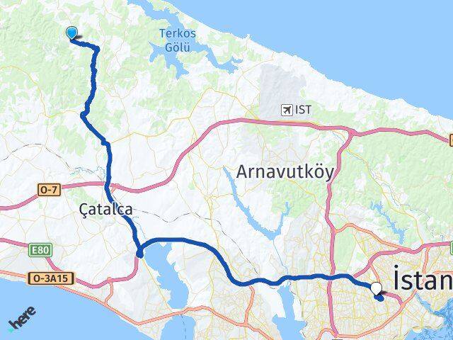 Çiftlikköy Esenler Arası Kaç Km - Yol Tarifi