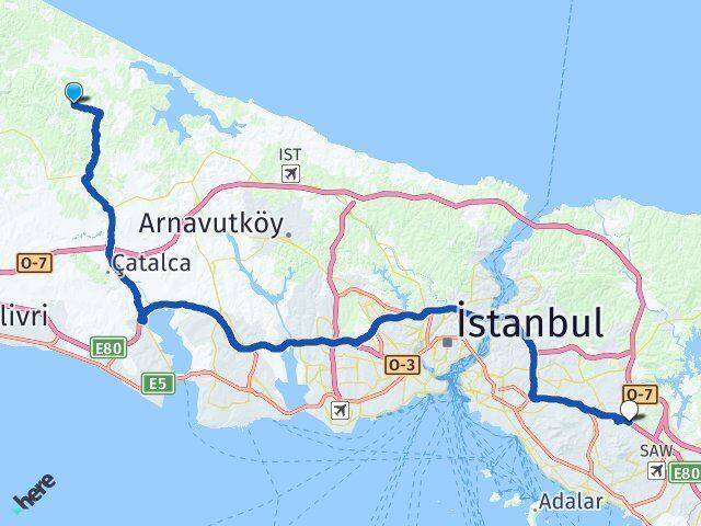 Çiftlikköy Sultanbeyli Arası Kaç Km - Yol Tarifi