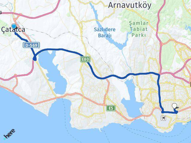 Ferhatpaşa Bahçelievler Arası Kaç Km - Yol Tarifi