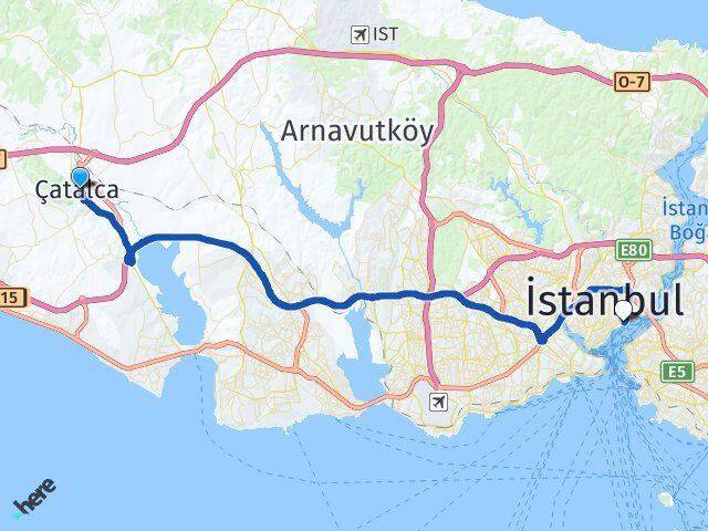 Ferhatpaşa Beşiktaş Arası Kaç Km - Yol Tarifi