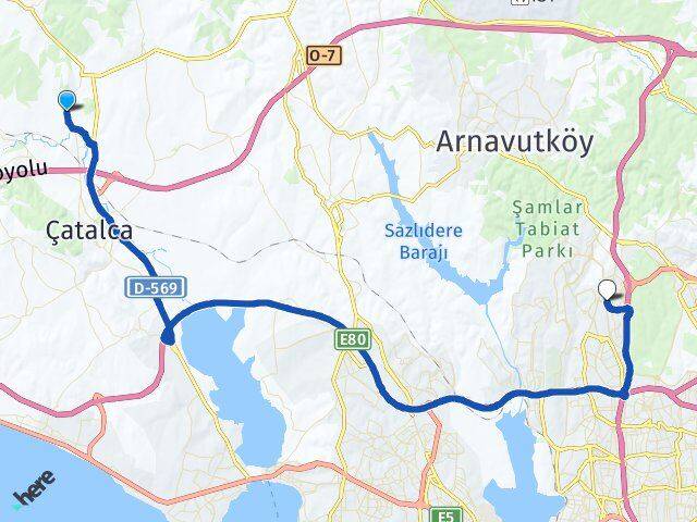 Gökçeali Başakşehir Arası Kaç Km - Yol Tarifi