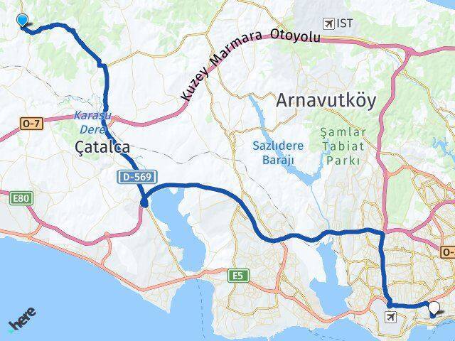 İhsaniye Bakırköy Arası Kaç Km - Yol Tarifi