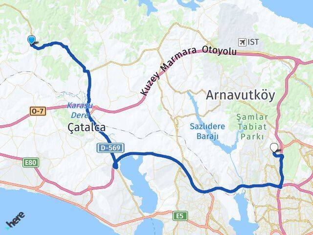 İhsaniye Başakşehir Arası Kaç Km - Yol Tarifi