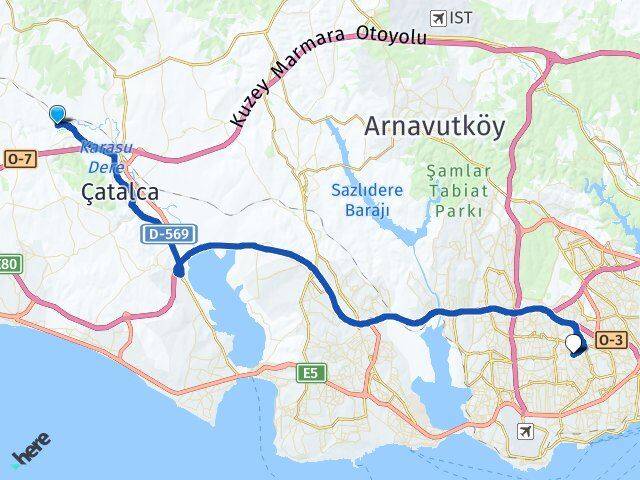 İnceğiz Bağcılar Arası Kaç Km - Yol Tarifi