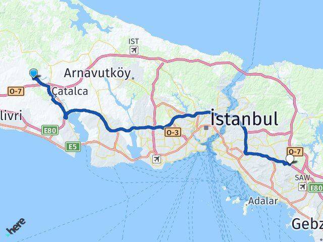 İnceğiz Sultanbeyli Arası Kaç Km - Yol Tarifi