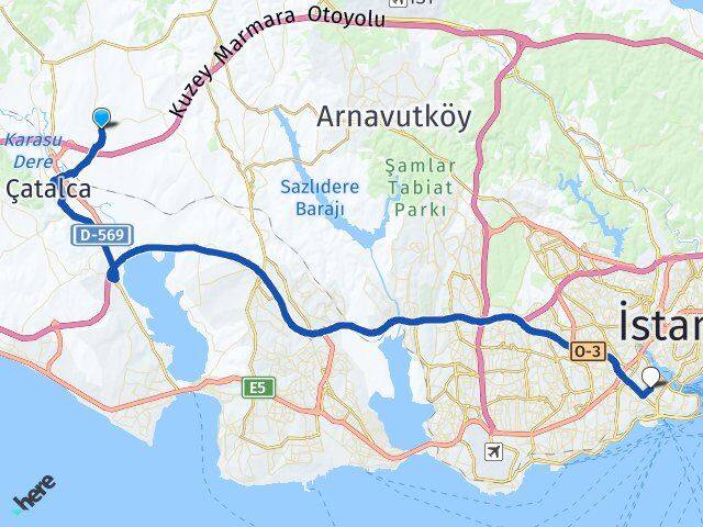 İzzettin Fatih Arası Kaç Km - Yol Tarifi
