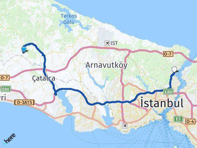 Kabakça Sarıyer Arası Kaç Km - Yol Tarifi