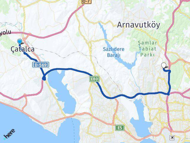 Kaleiçi Başakşehir Arası Kaç Km - Yol Tarifi