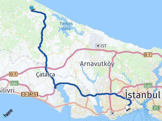 Karacaköy Zeytinburnu Arası Kaç Km - Yol Tarifi