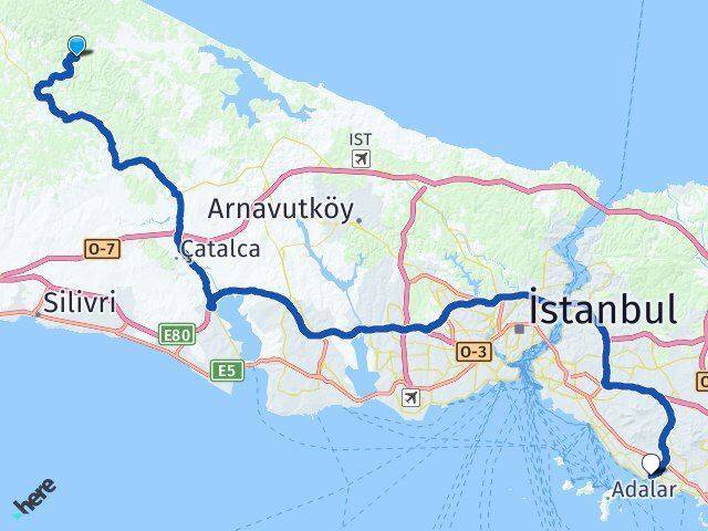 Karamandere Kartal Arası Kaç Km - Yol Tarifi