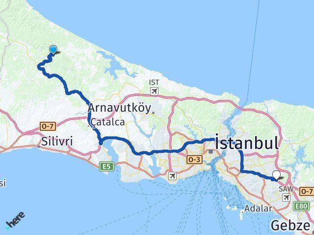 Karamandere Sultanbeyli Arası Kaç Km - Yol Tarifi