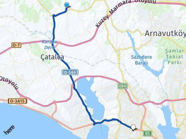 Kestanelik Beylikdüzü Arası Kaç Km - Yol Tarifi