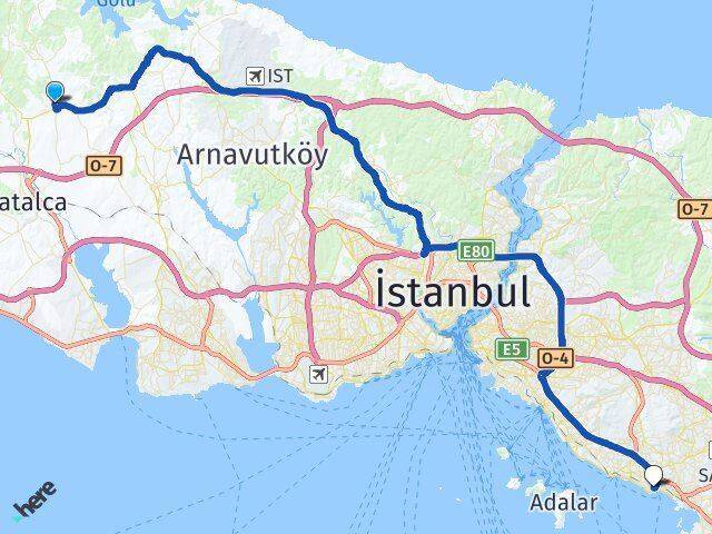 Kestanelik Pendik Arası Kaç Km - Yol Tarifi