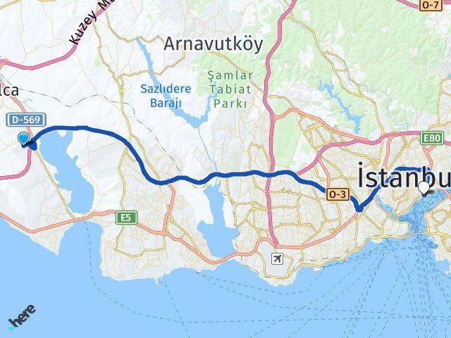 Muratbey Beşiktaş Arası Kaç Km - Yol Tarifi