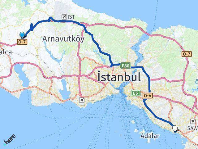Nakkaş Pendik Arası Kaç Km - Yol Tarifi