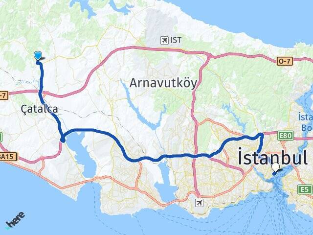 Subaşı Budo Kabataş İskelesi Arası Kaç Km - Yol Tarifi