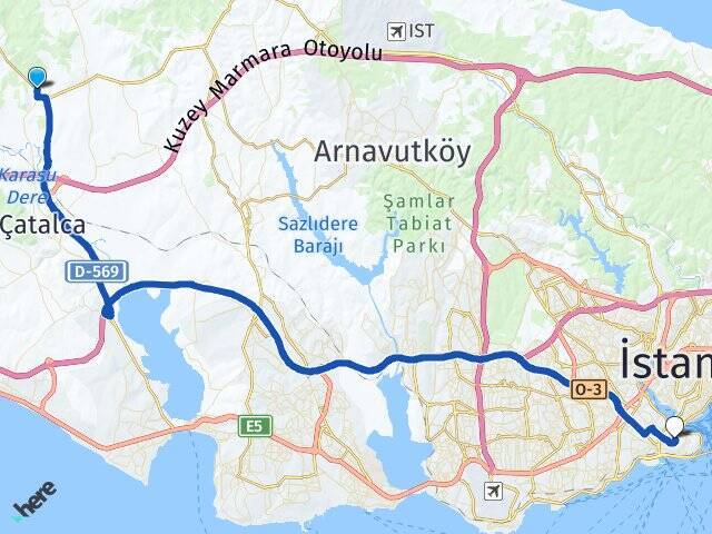 Subaşı İstanbul Üniversitesi Arası Kaç Km - Yol Tarifi