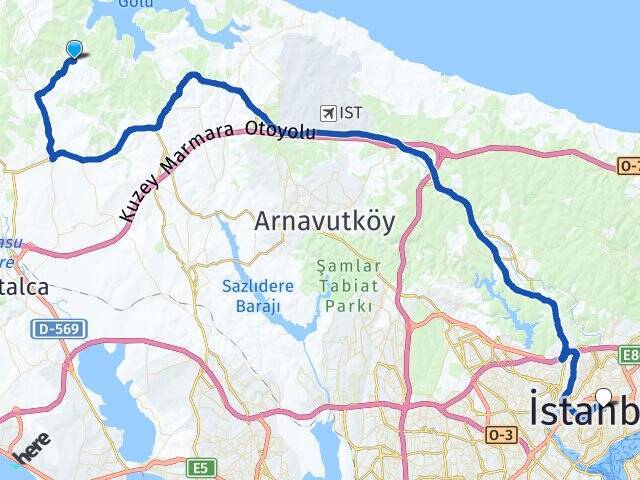 Yazlık İstanbul Arası Kaç Km - Yol Tarifi