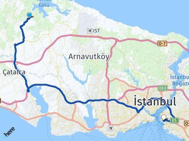 Yazlık Sağlık Bilimleri Üniversitesi Arası Kaç Km - Yol Tarifi