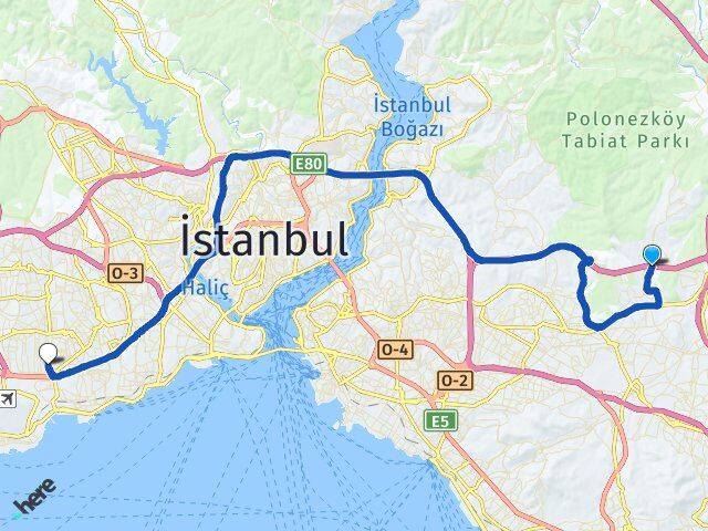 Alemdağ Bahçelievler Arası Kaç Km - Yol Tarifi