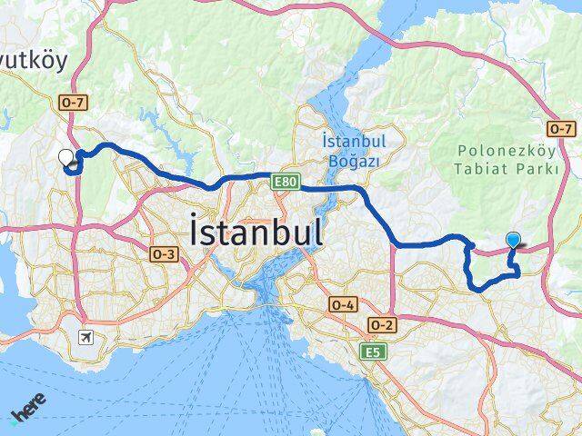 Alemdağ Başakşehir Arası Kaç Km - Yol Tarifi