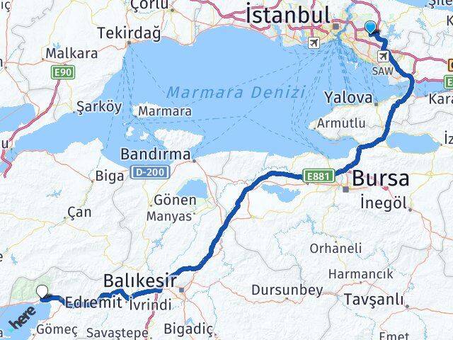 Cumhuriyet Güre Arası Kaç Km - Yol Tarifi