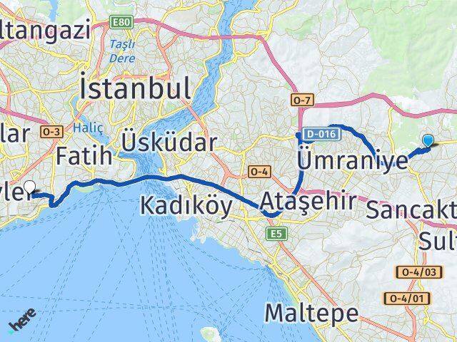 Cumhuriyet Zeytinburnu Arası Kaç Km - Yol Tarifi