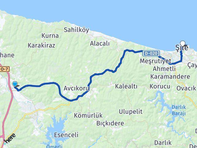Hüseyinli Şile Arası Kaç Km - Yol Tarifi