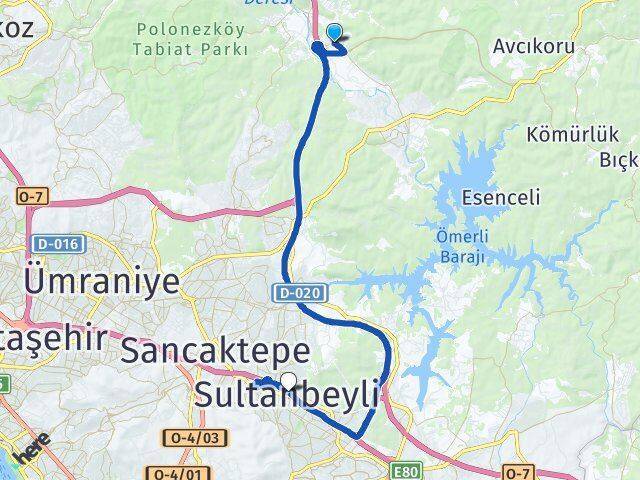 Hüseyinli Sultanbeyli Arası Kaç Km - Yol Tarifi