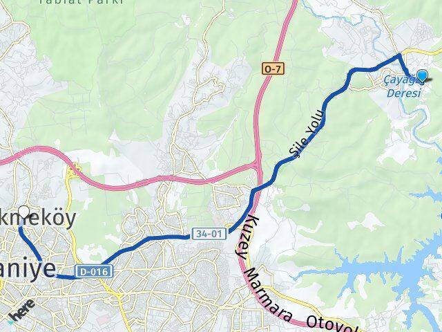 Koçullu Çekmeköy Arası Kaç Km - Yol Tarifi