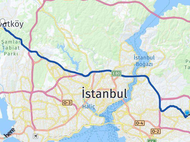 Mehmet Akif Arnavutköy Arası Kaç Km - Yol Tarifi